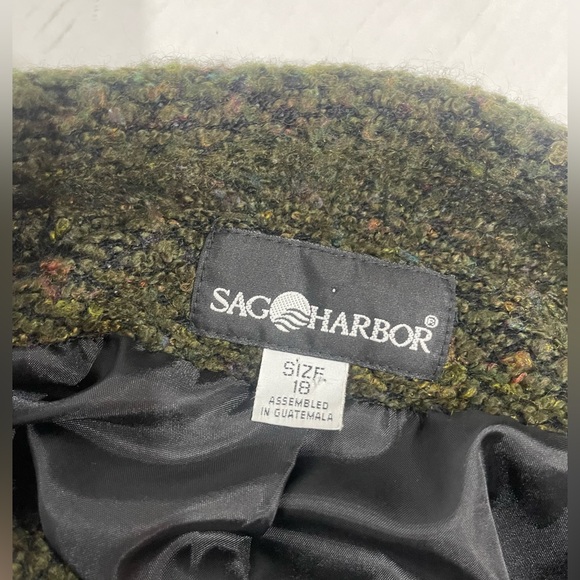 Swampy green knit vintage oversized jacket - Picture 6 of 6